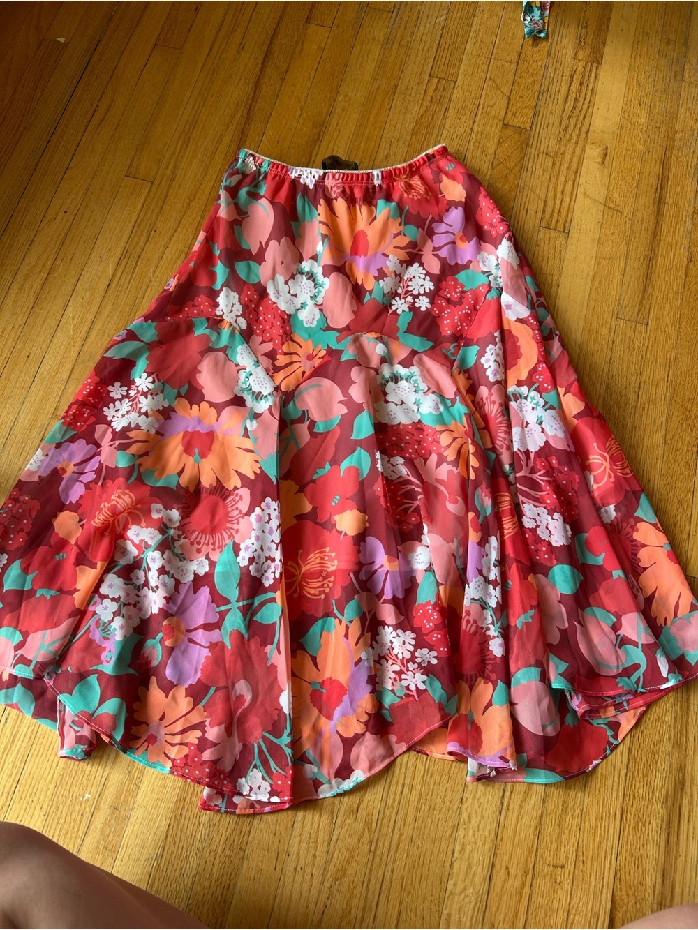 Bob Mackie floral Midi Skirt